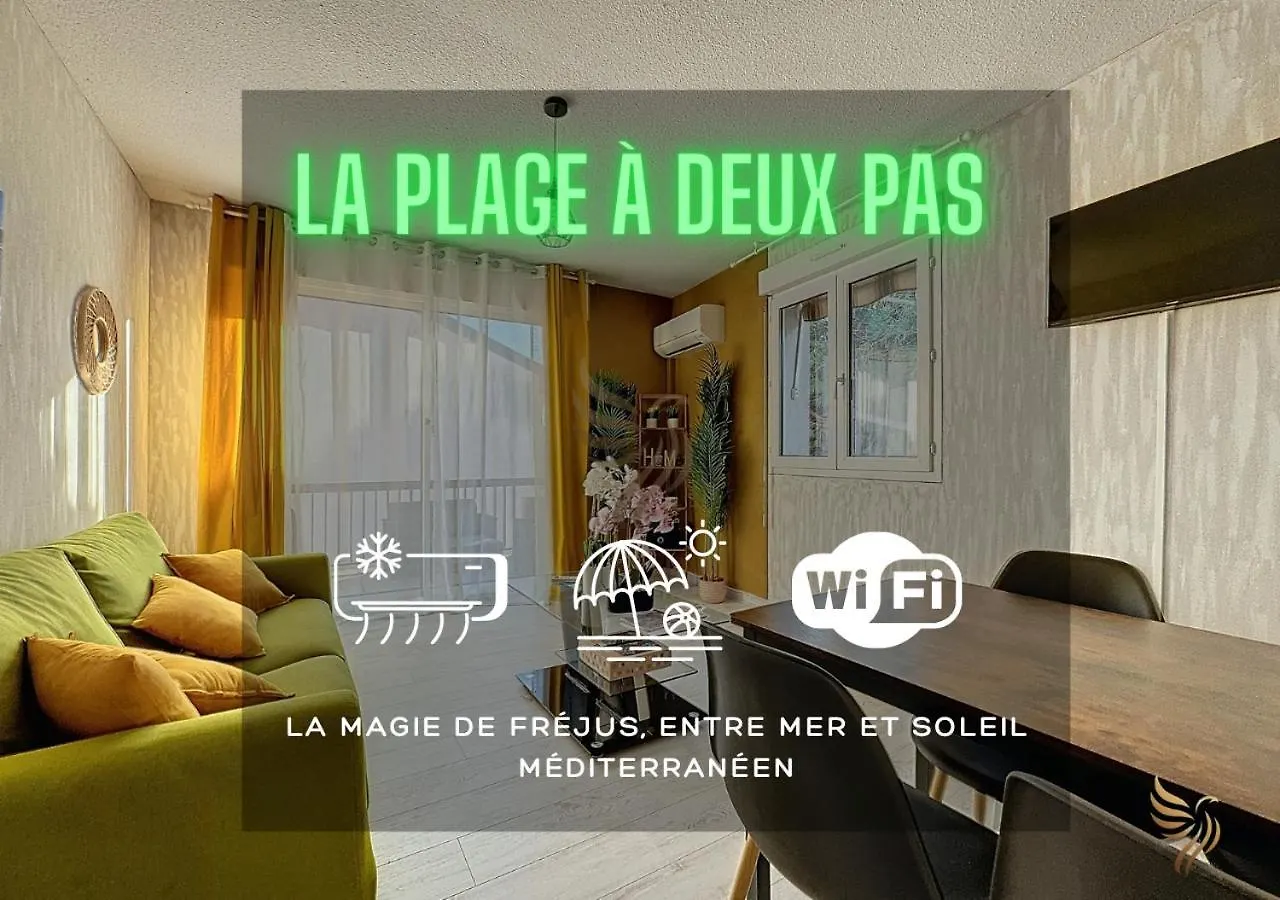T2 Appart Echap'Belle Mousquetaire - Terrasse Clim Wifi - 100M De La Plage - Capitalchic Services Frejus